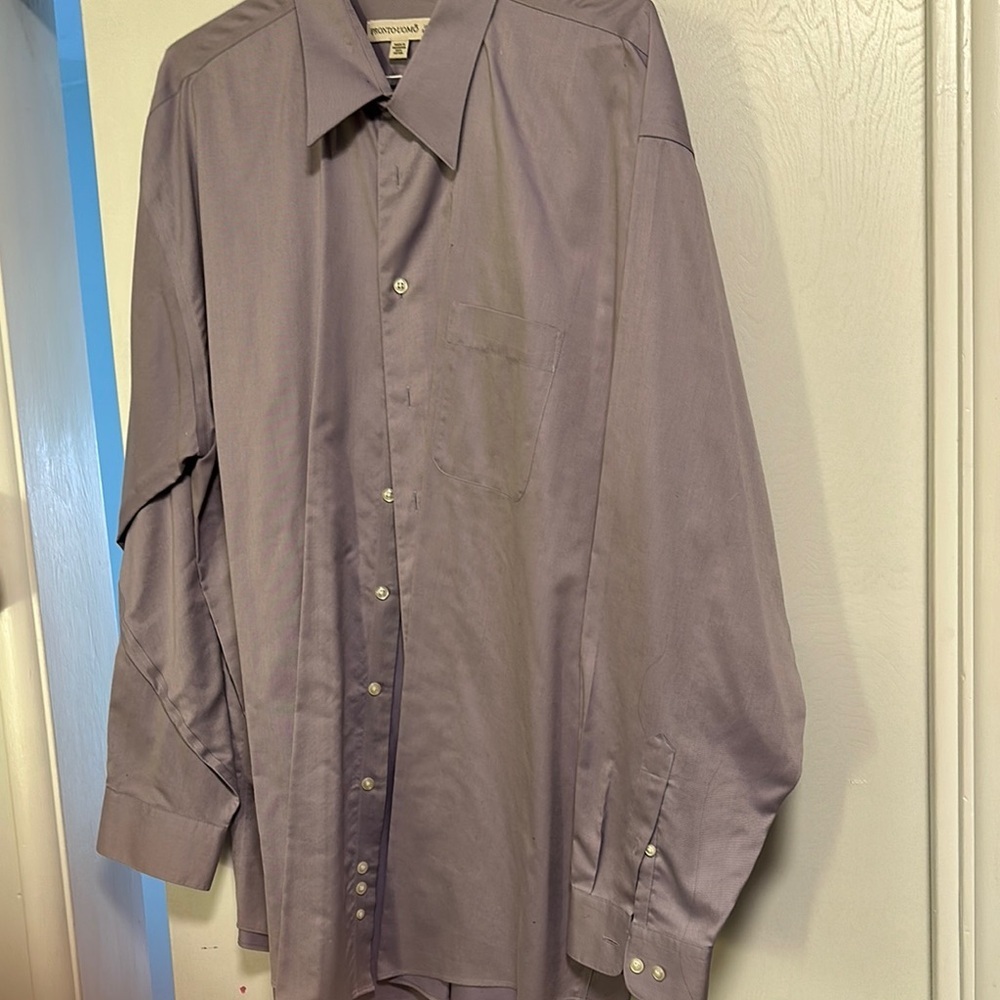 Men's lavender Dress Shirt from Pronto Uomo size 18 1/2
